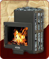 Печь для бани СКИФ КОВКА 28 ПАНОРАМА ВЕЗУВИЙ